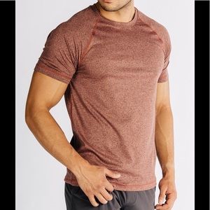 Men's Heathered Rust Performance T-Shirt